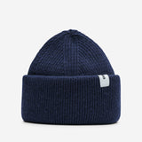 Stiksen Beanie 01 Merino Wool Navy Front