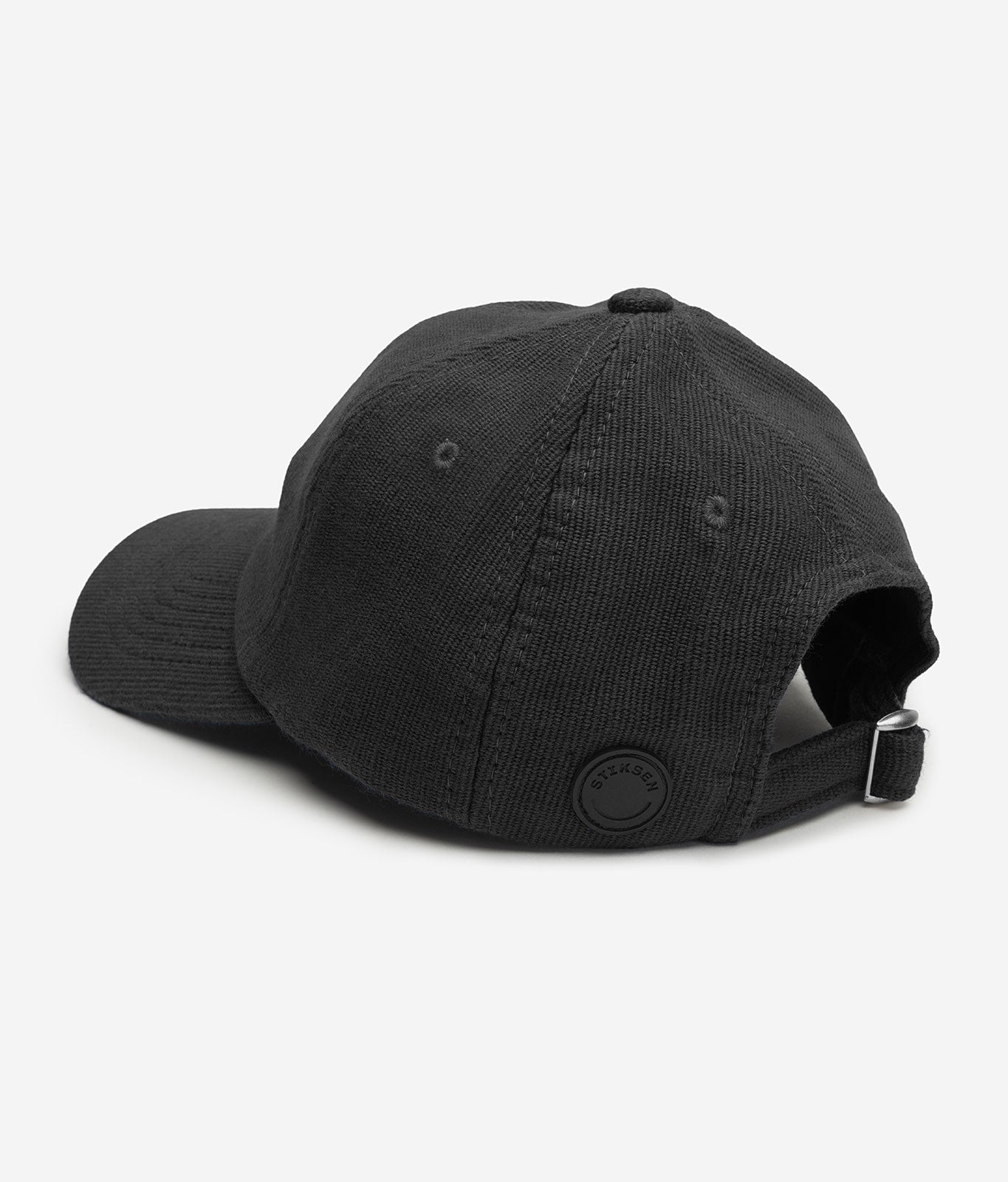 Stiksen 105 Canvas Black Dad Cap Logotype