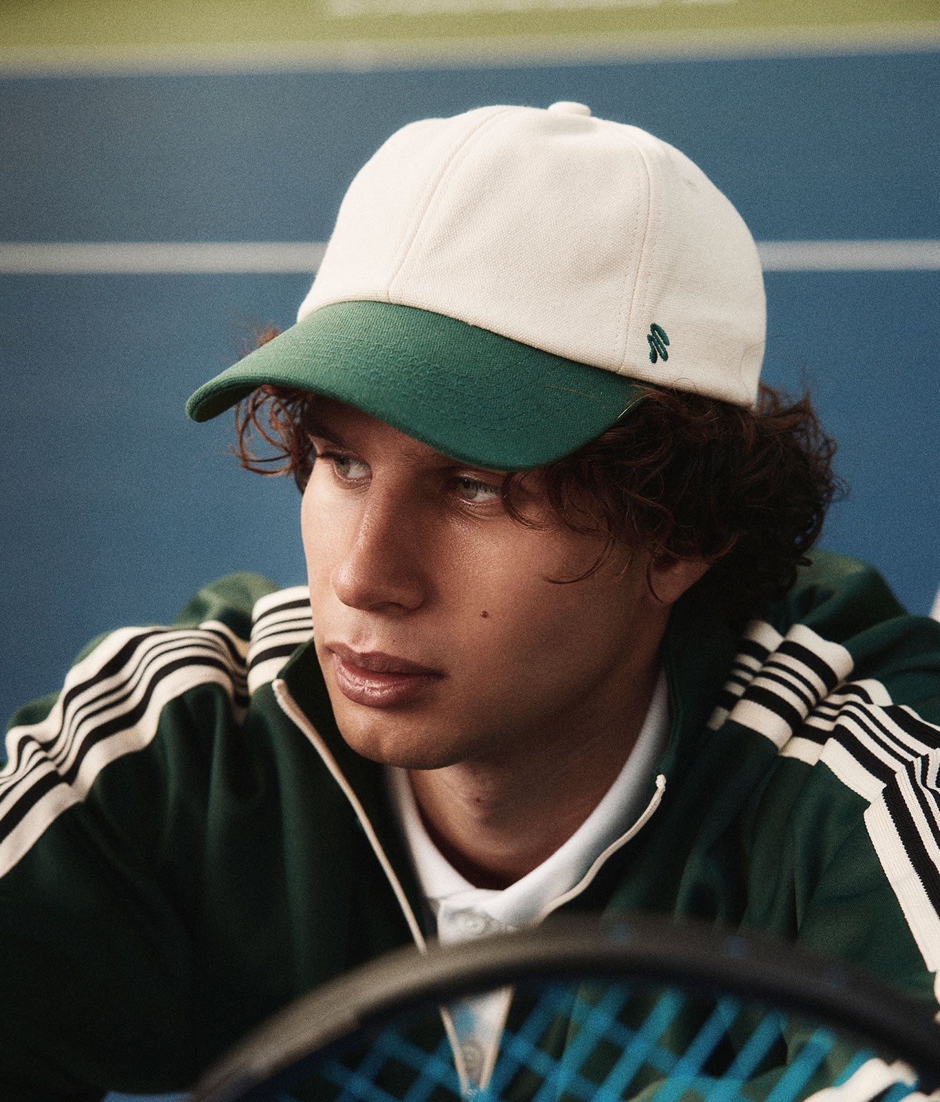 Stiksen │ 105 Canvas Off White/Forest Dad Cap
