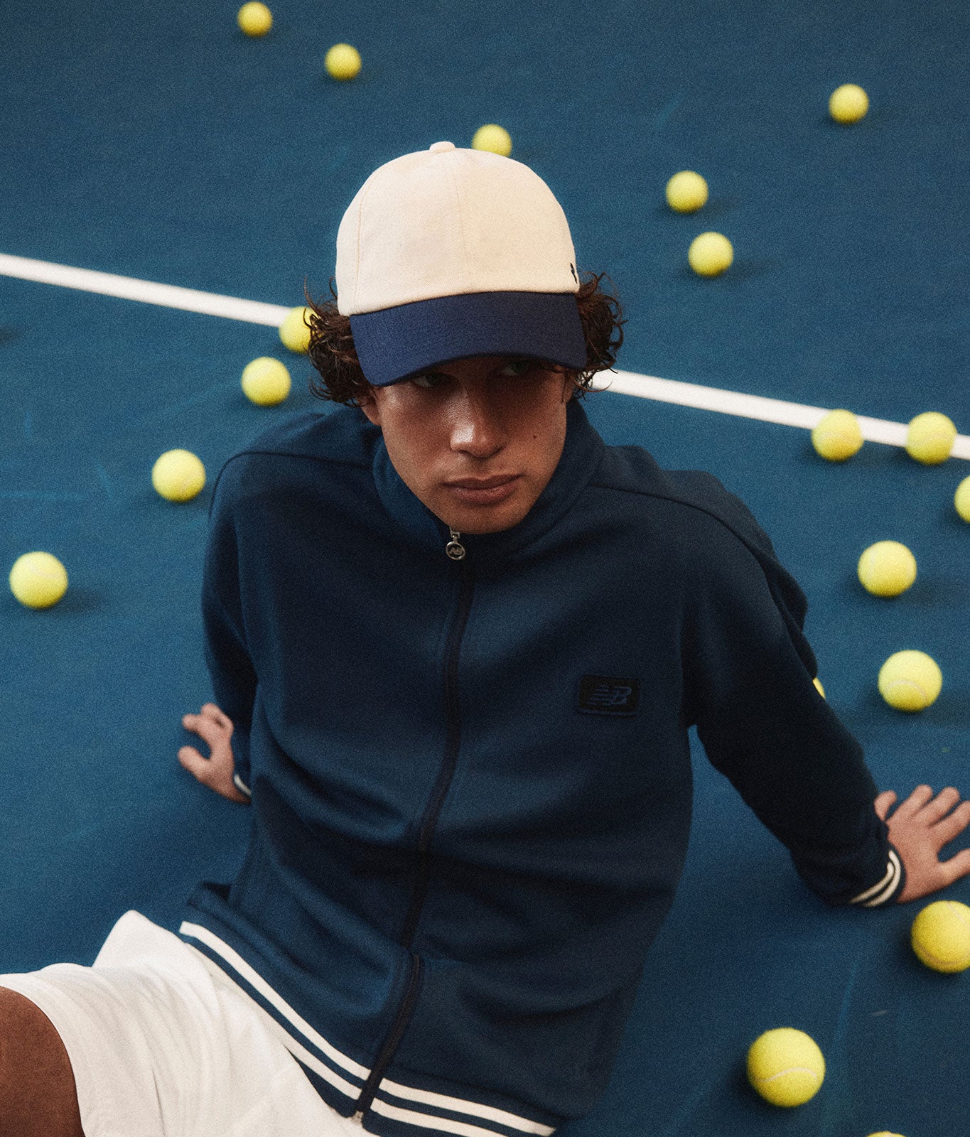 Stiksen │ 105 Canvas Off White/Navy Dad Cap