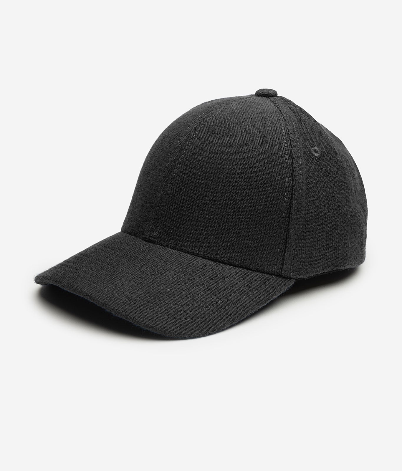 Stiksen 107 Canvas Black Baseball Cap Minimalist