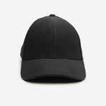 Stiksen 107 Canvas Black Baseball Cap Front Angle