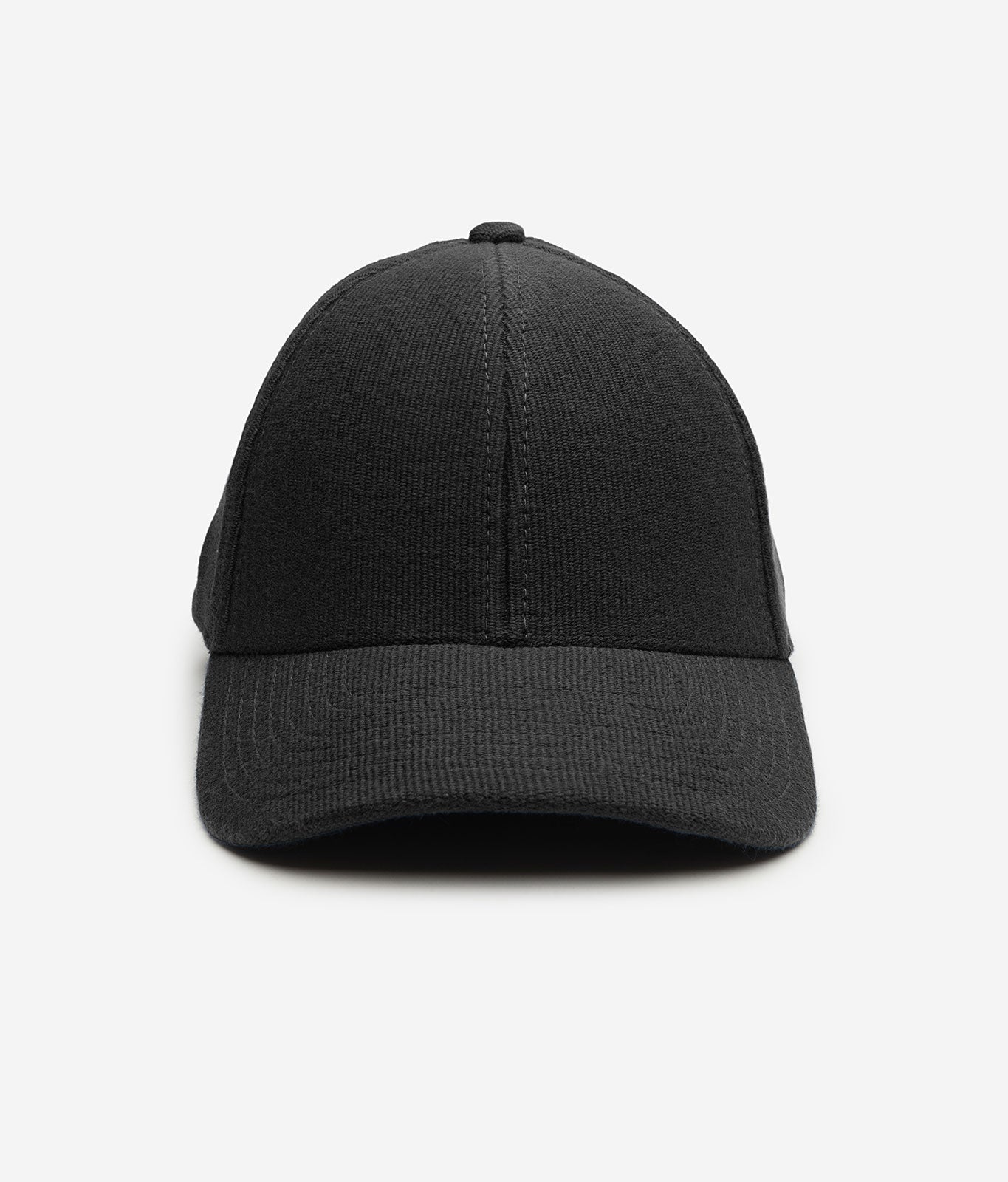 Stiksen 107 Canvas Black Baseball Cap Front Angle