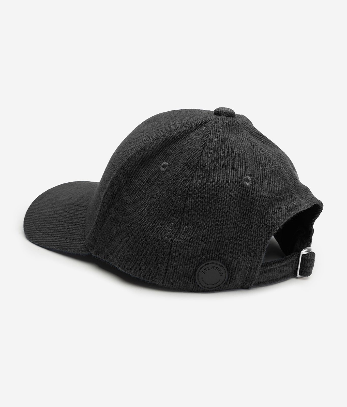 Stiksen 107 Canvas Black Baseball Cap Logotype