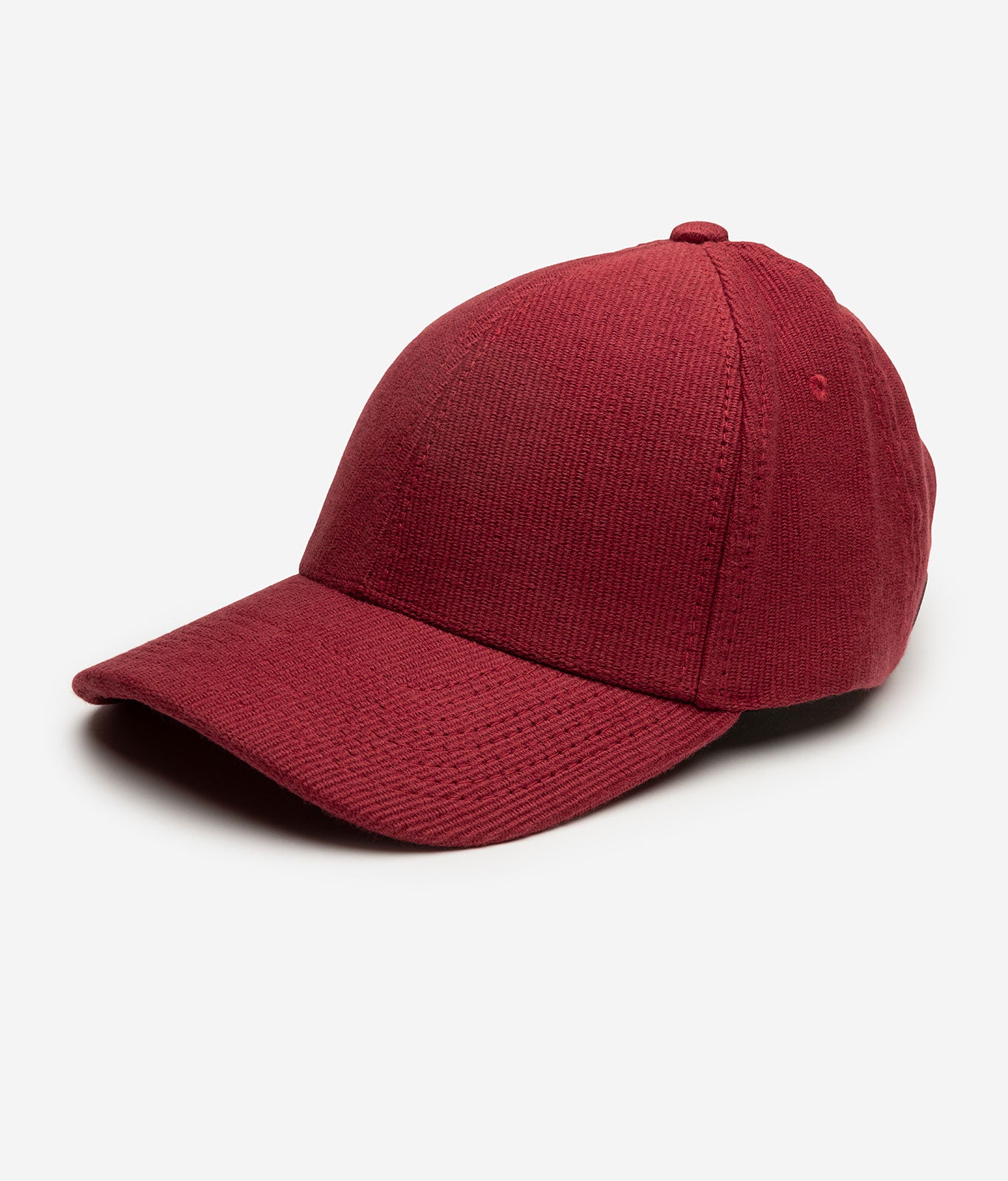 Stiksen 107 Canvas Crimson Baseball Cap Minimalist