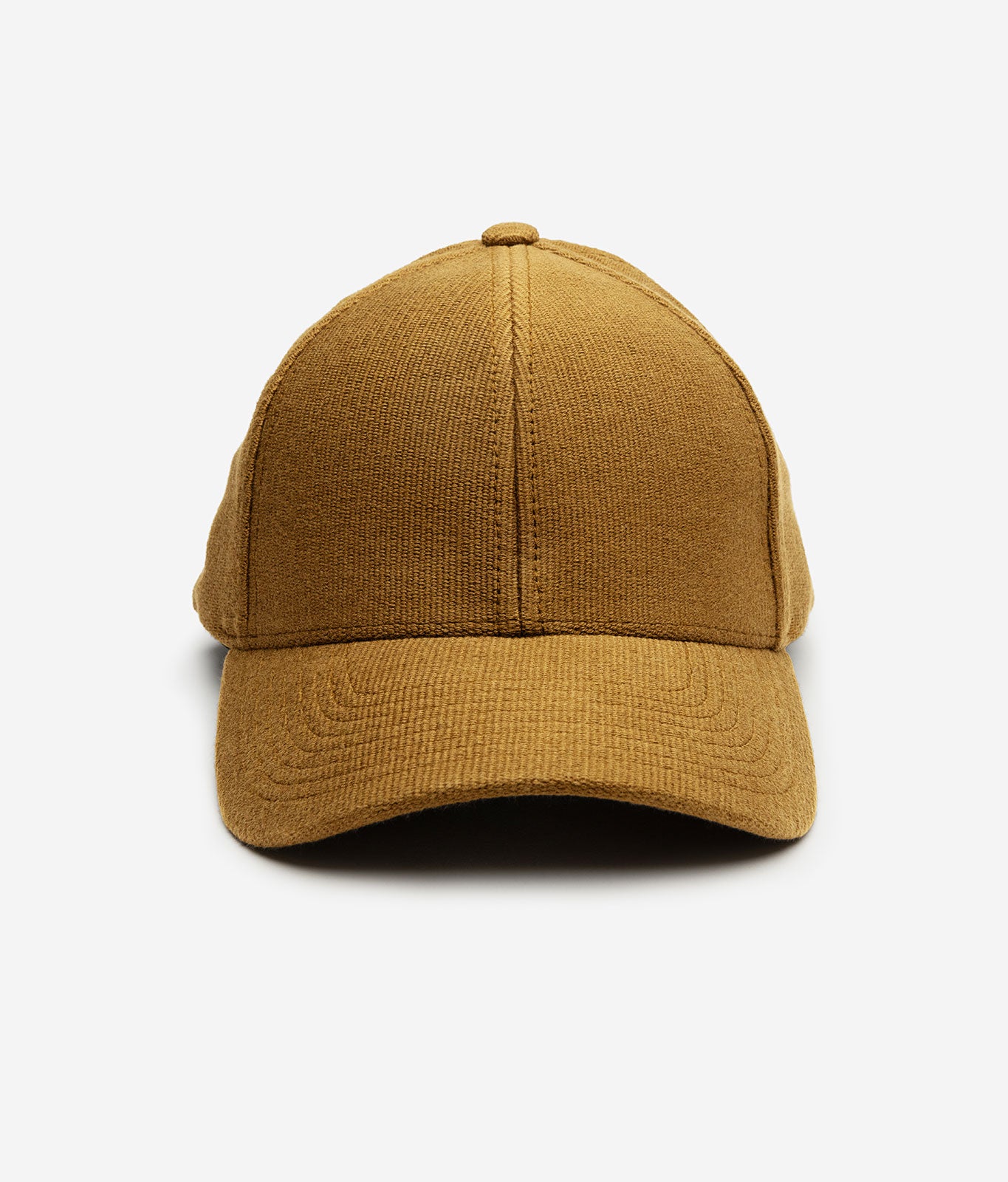 Stiksen 107 Canvas Mustard Baseball Cap Front Angle