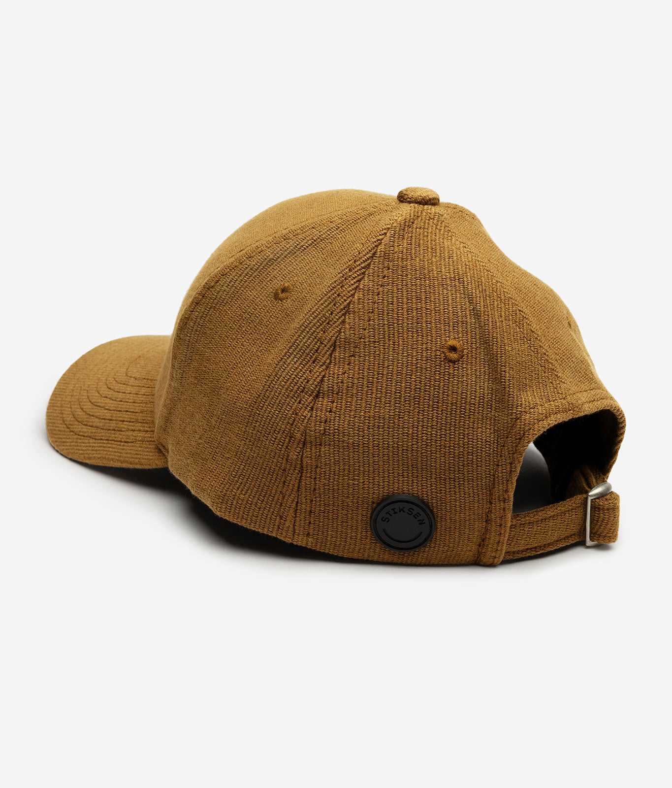 Stiksen 107 Canvas Mustard Baseball Cap Black Rubber Logotype