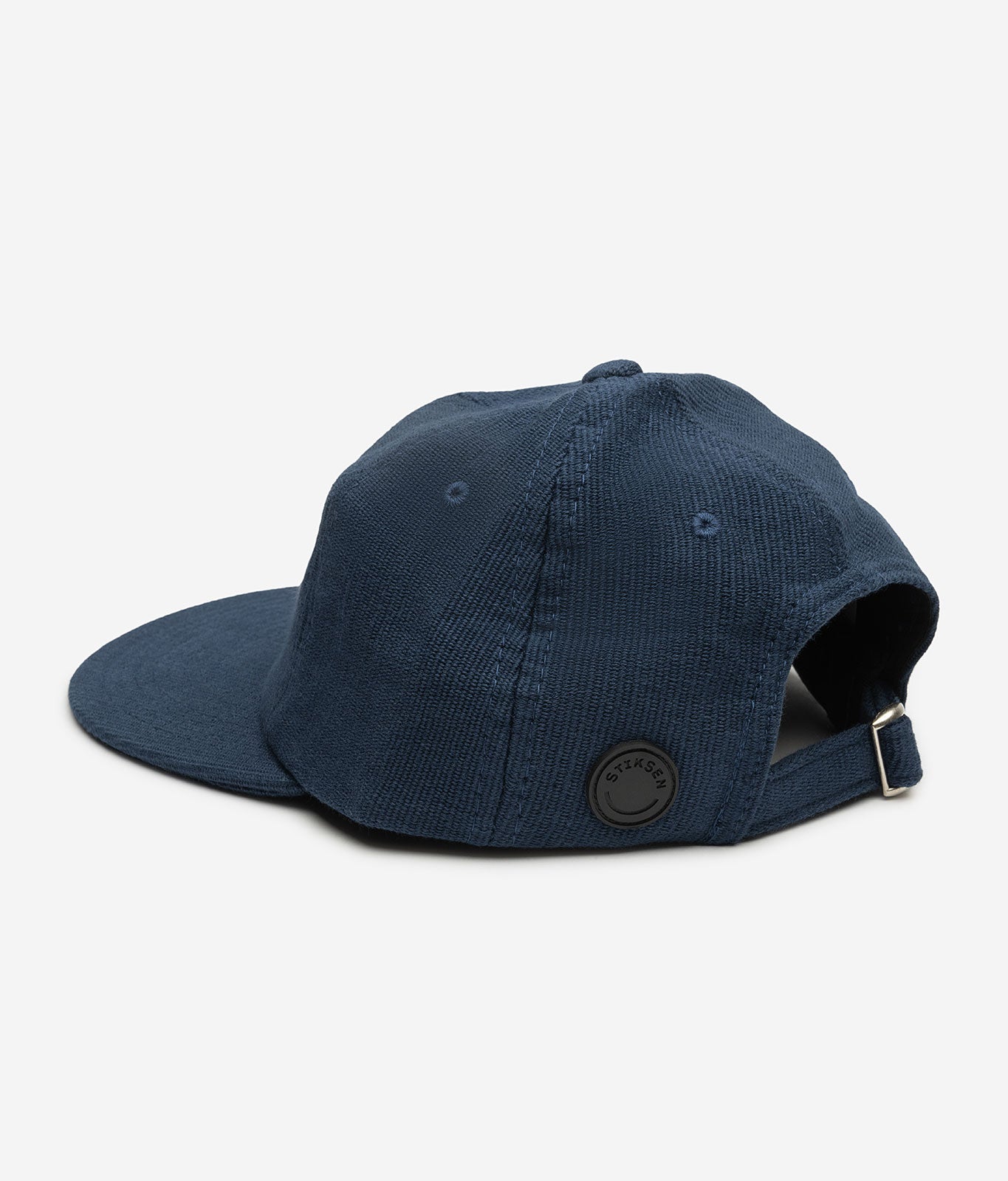 Stiksen 109 Canvas Blue Flat Brim Cap Logotype