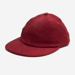 Stiksen 109 Canvas Red Flat Brim Cap Minimalist