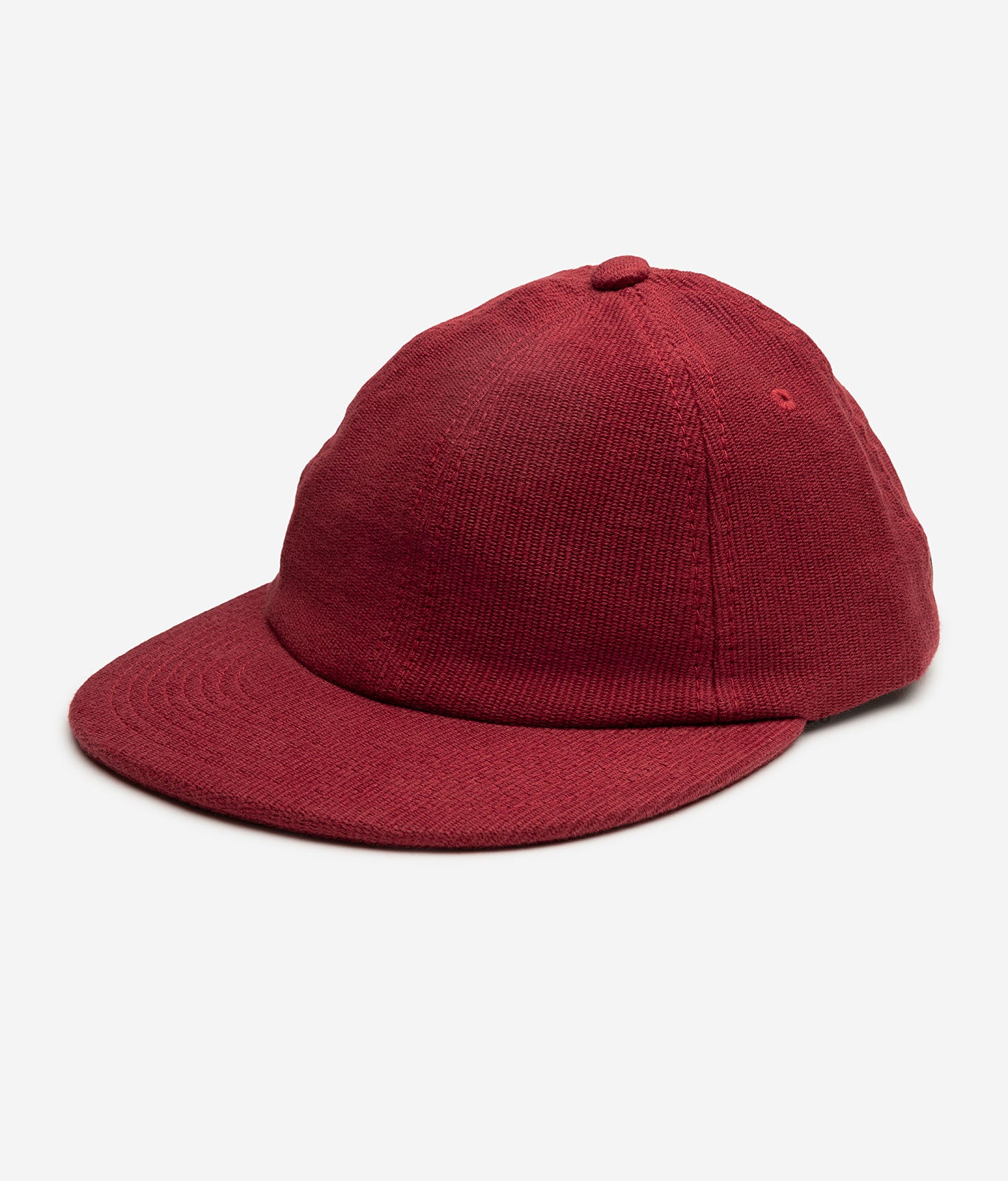 Stiksen 109 Canvas Red Flat Brim Cap Minimalist