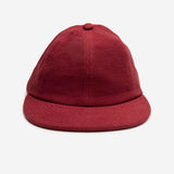 Stiksen 109 Canvas Red Flat Brim Cap Front