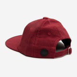 Stiksen 109 Canvas Red Flat Brim Cap Logotype