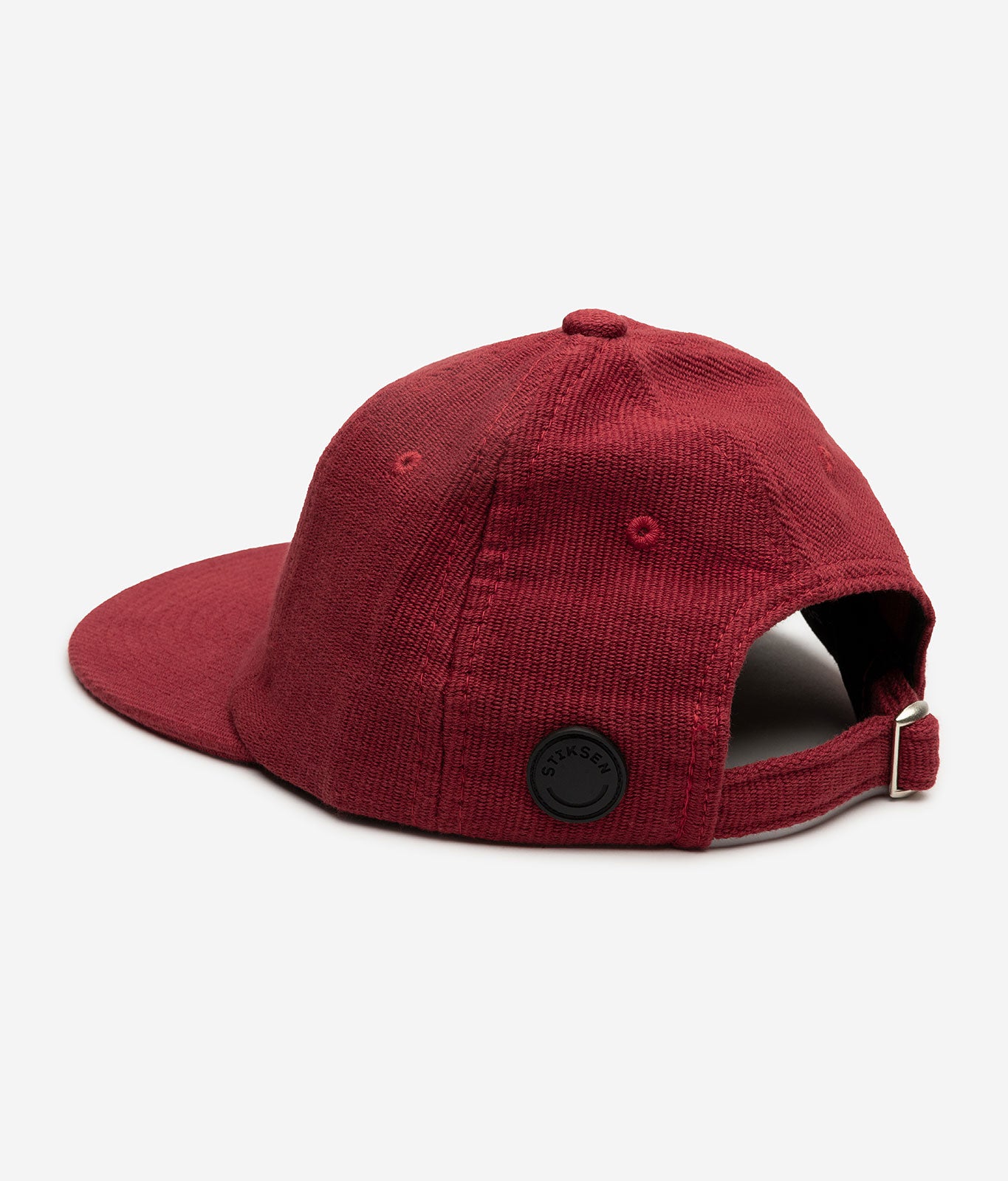 Stiksen 109 Canvas Red Flat Brim Cap Logotype