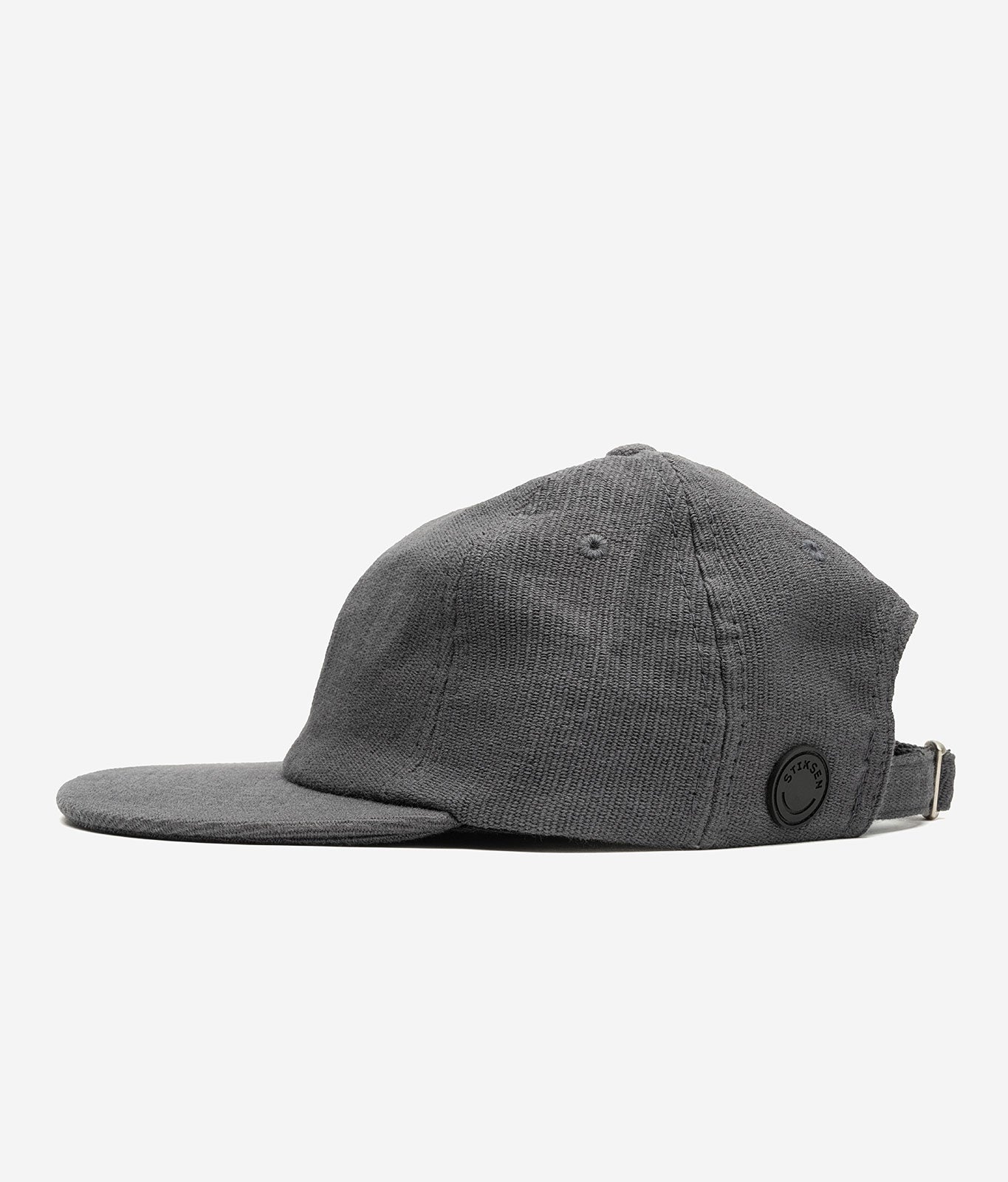 Stiksen 109 Canvas Graphite Flat Brim Cap Profile