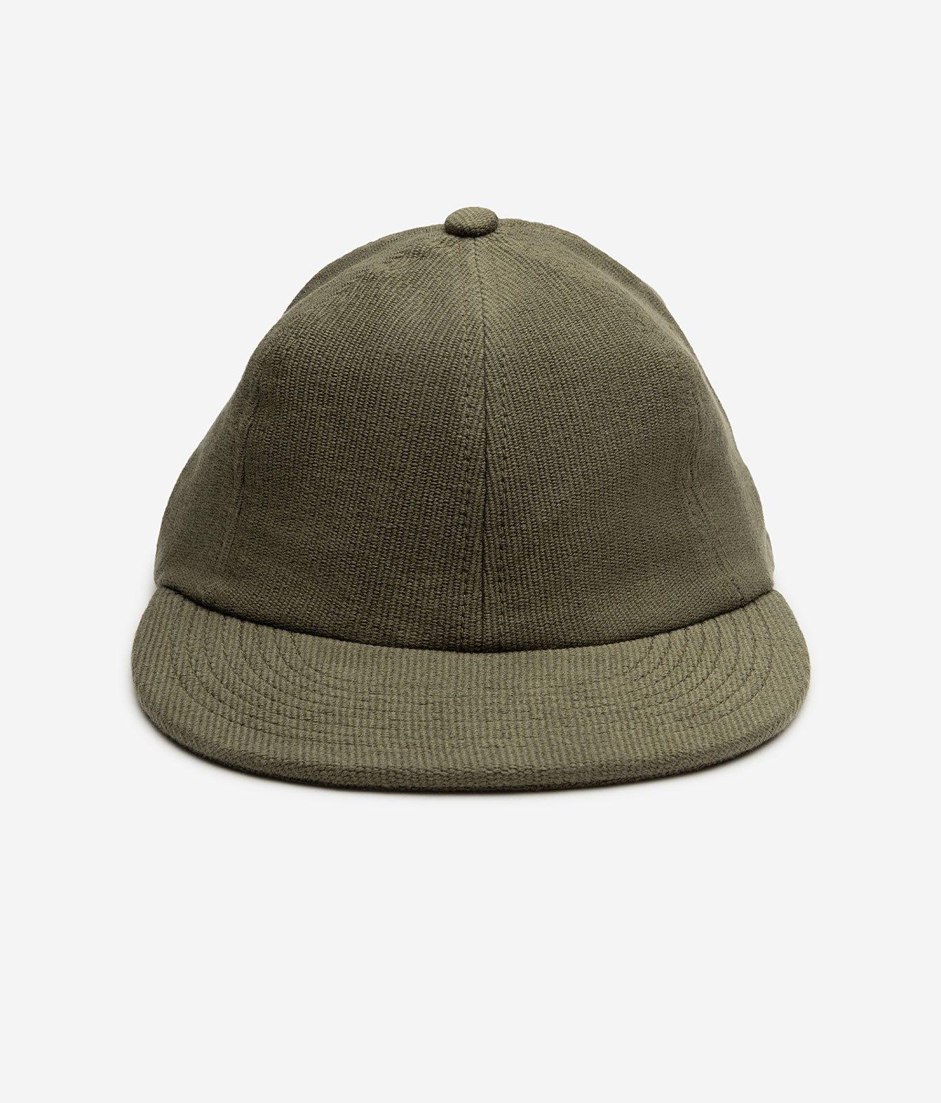 Stiksen 109 Canvas Ivy Flat Brim Cap from the front angle