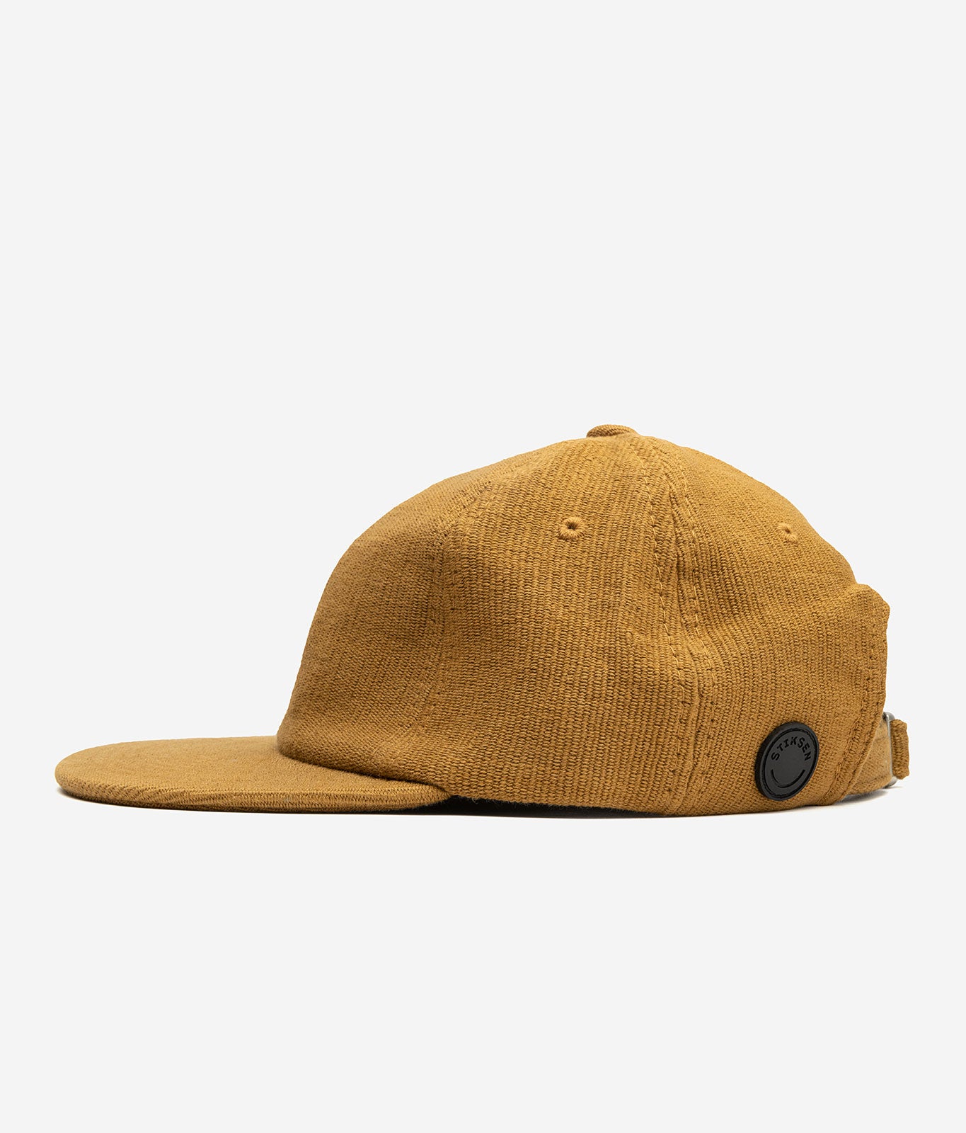 Stiksen 109 Canvas Mustard Flat Brim Cap Profile