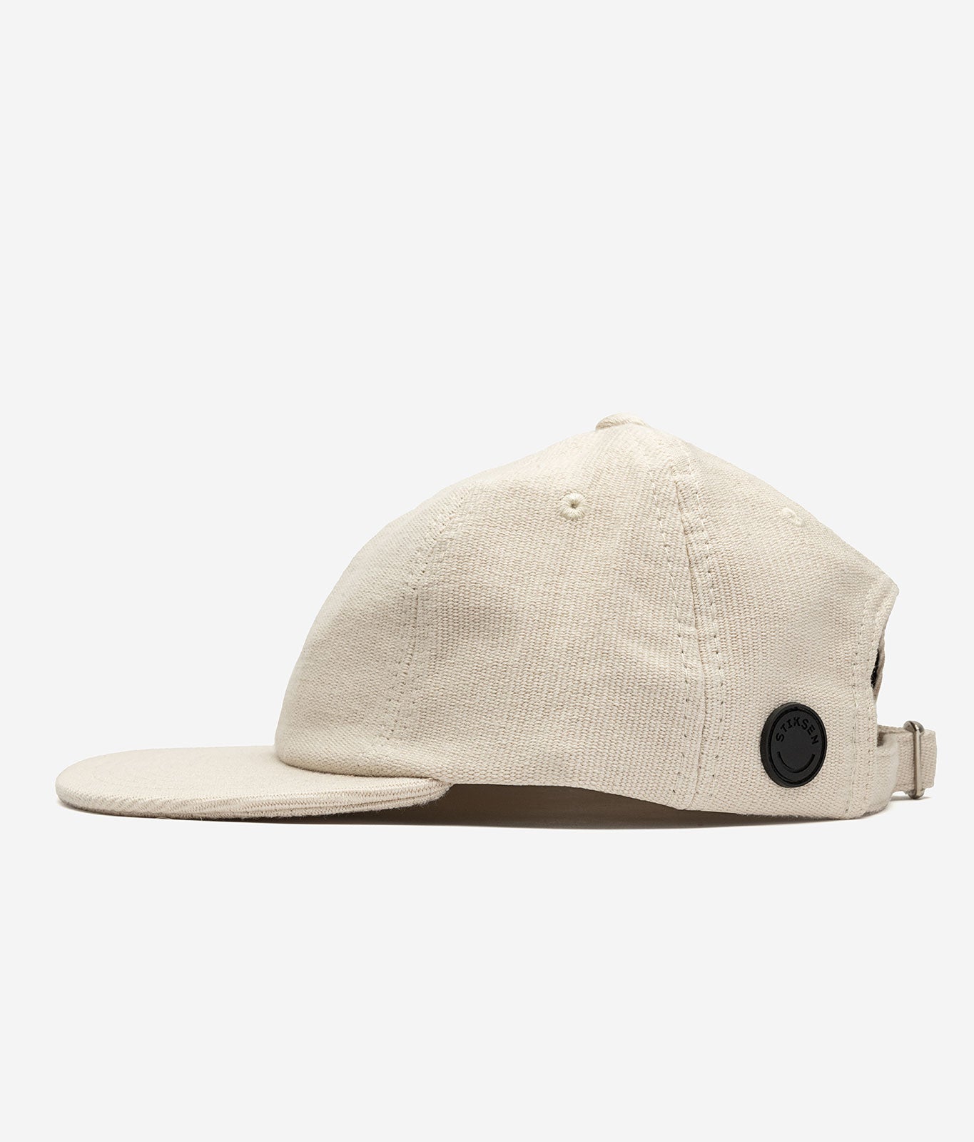 Stiksen 109 Canvas Off White Flat Brim Cap Profile