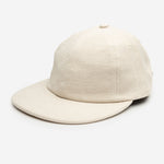 Stiksen 109 Canvas Off White Flat Brim Cap Blank