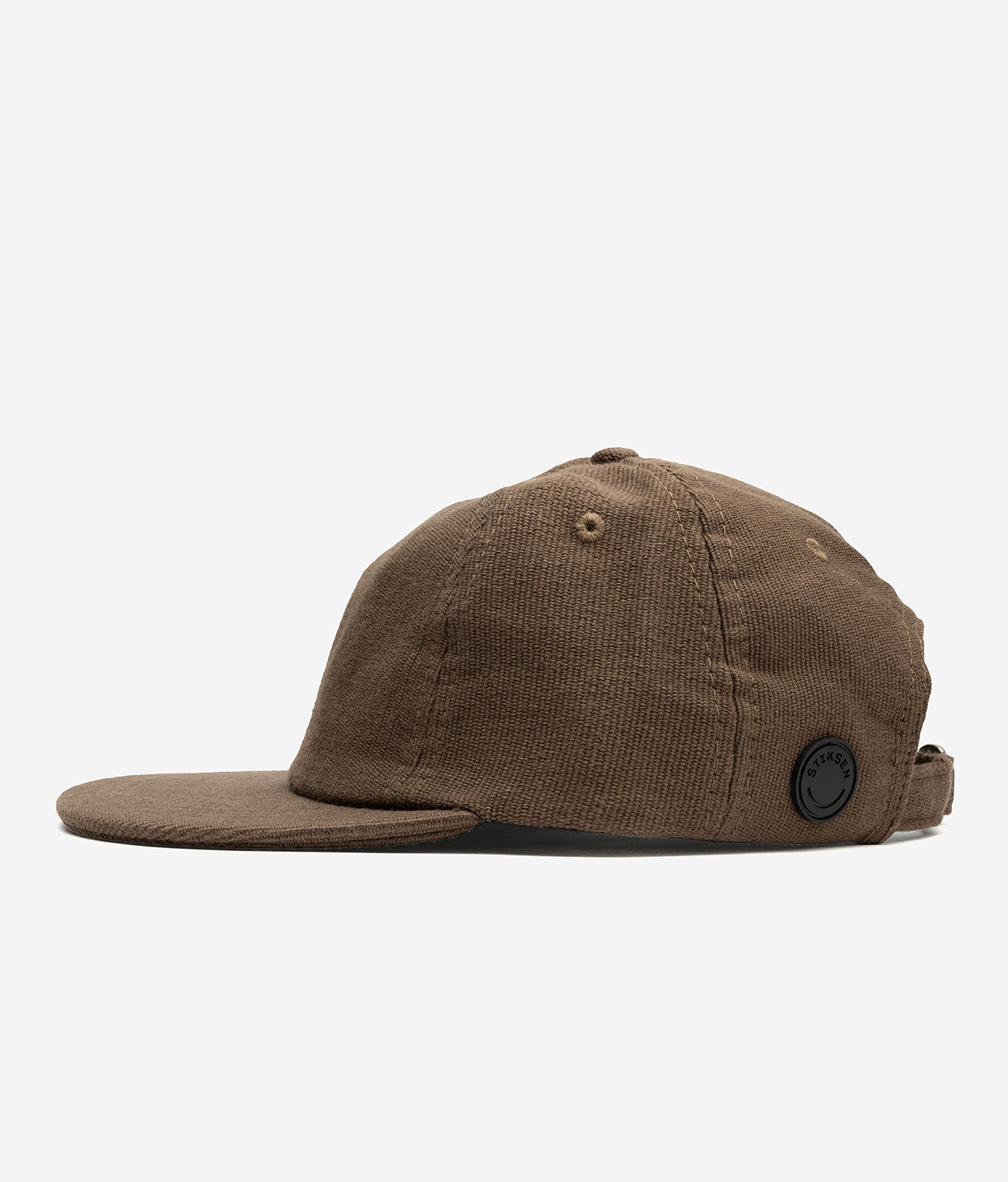 Stiksen 109 Canvas Umber Flat Brim Cap Profile