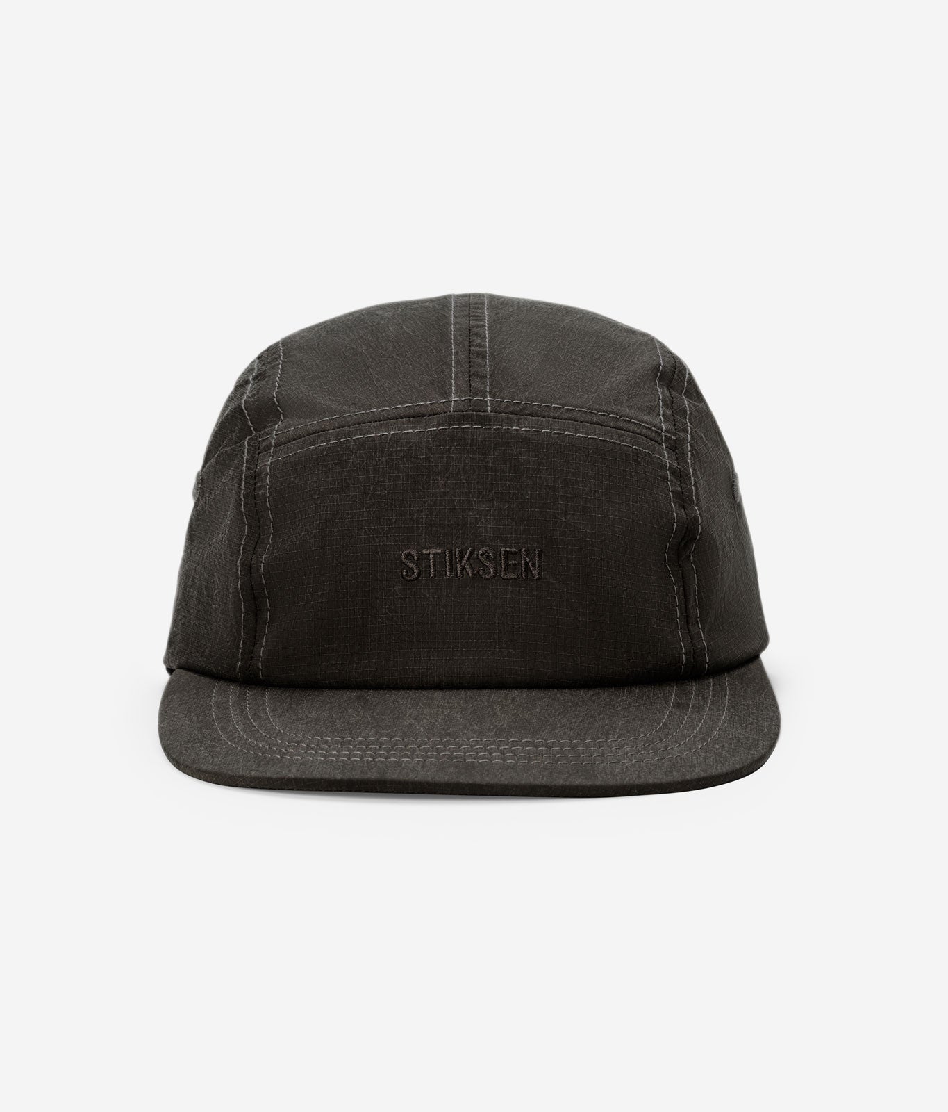 Stiksen 201 LightShell Charcoal Flat Brim Cap Front