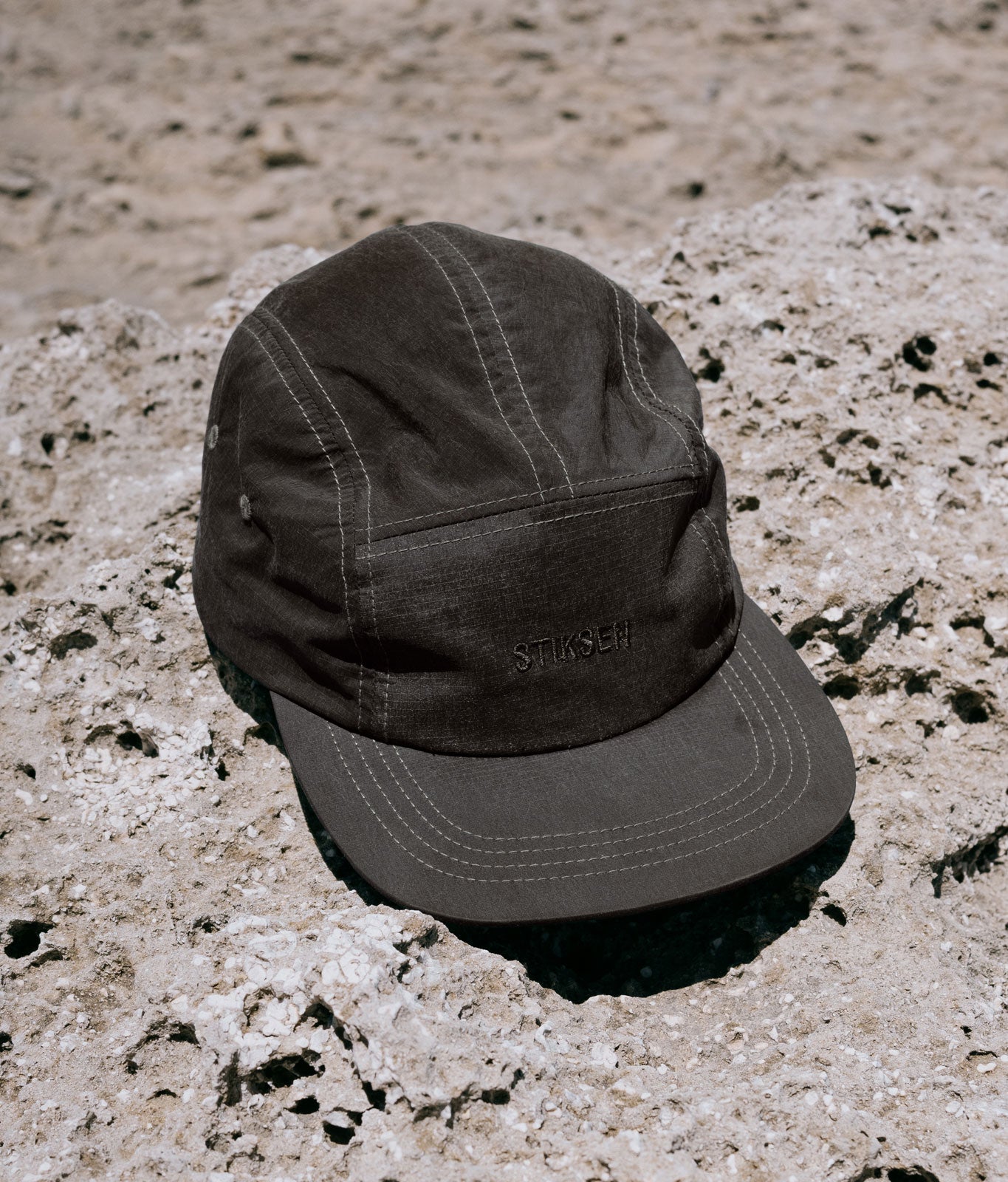 Stiksen 201 LightShell Charcoal Flat Brim Cap Still