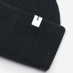 Stiksen Beanie 01 Merino Wool Black Detail