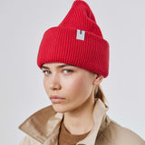 Beanie 01 Merino Red