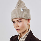 Beanie 01 Merino Sand