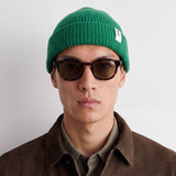 Beanie 03 Merino Kelly Green
