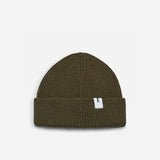 Ivy Beanie 02 regular-fit rib-knit merino wool beanie with cuff, flat lay