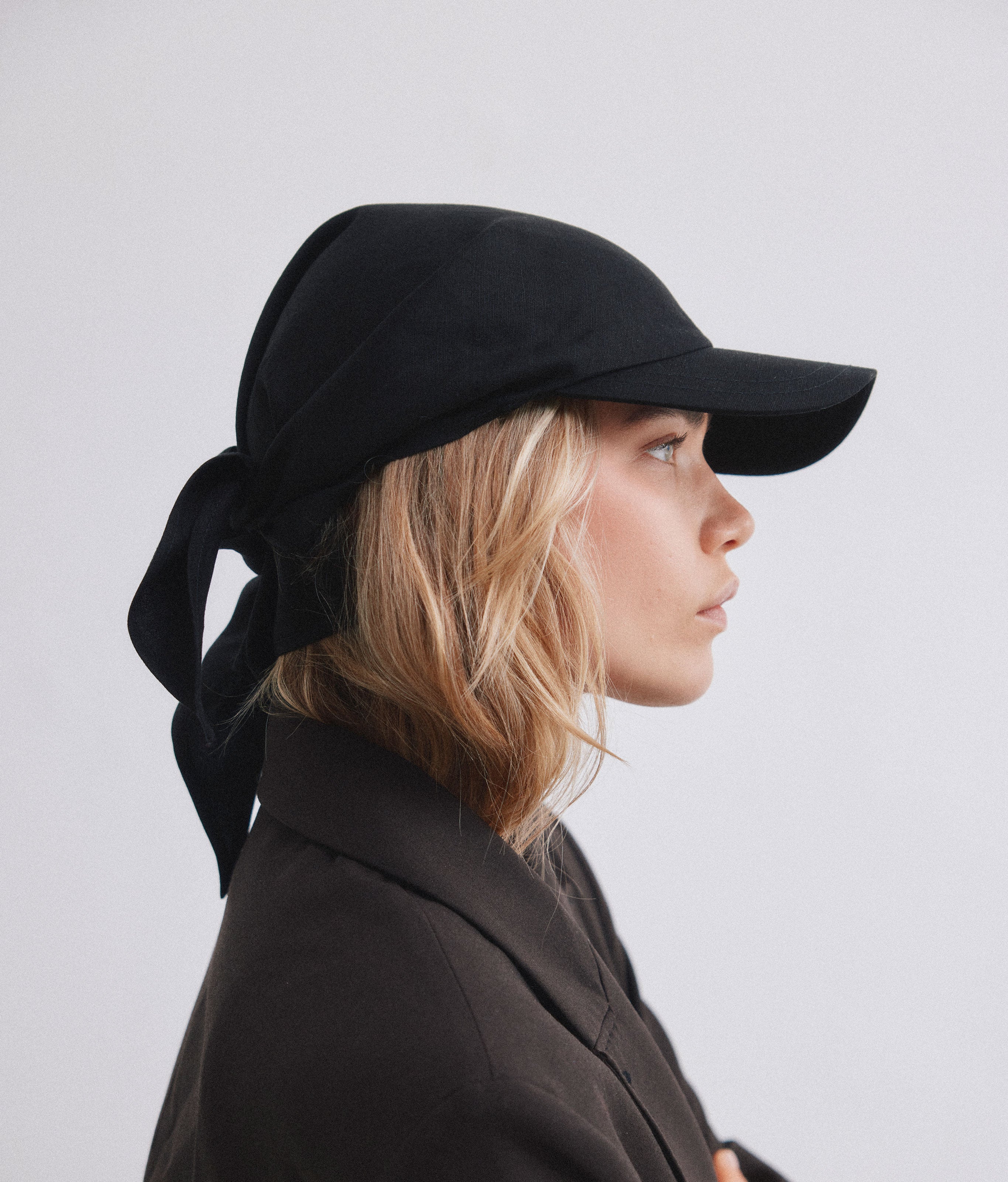 Stiksen │ Scarf Cap Black