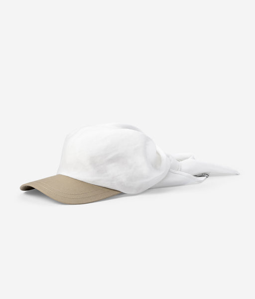 Stiksen │ Scarf Cap Ivory/Khaki