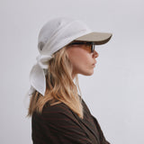 Scarf Cap Ivory/Khaki