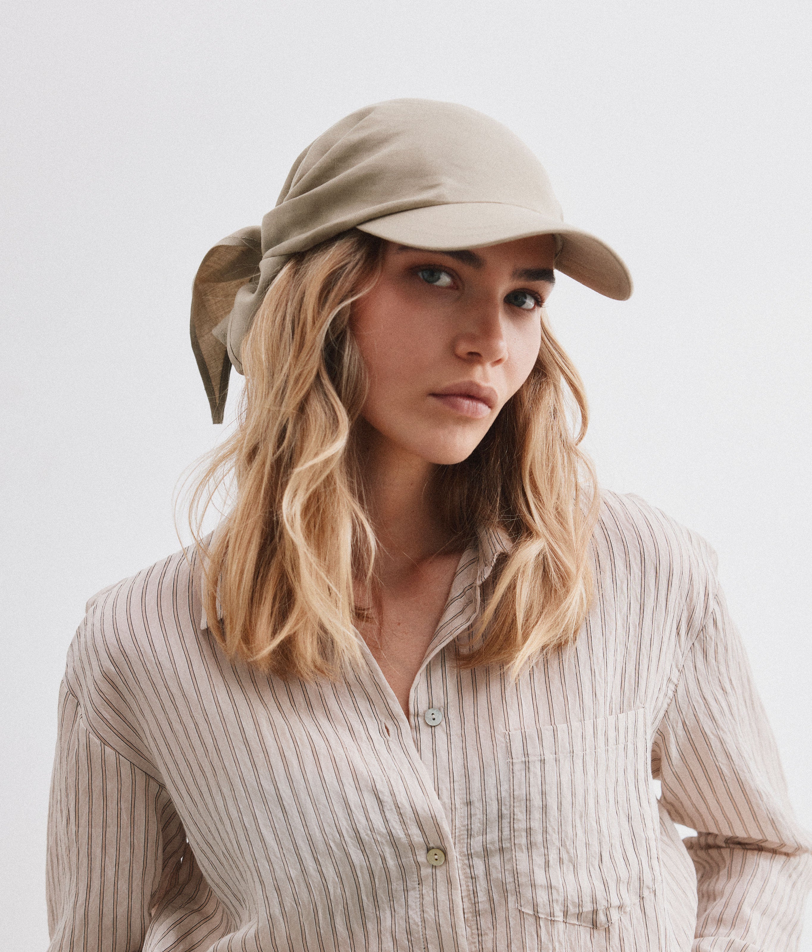Stiksen │ Scarf Cap Khaki