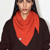 Triangle Scarf Merino Orange