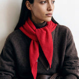 Triangle Scarf Merino Red