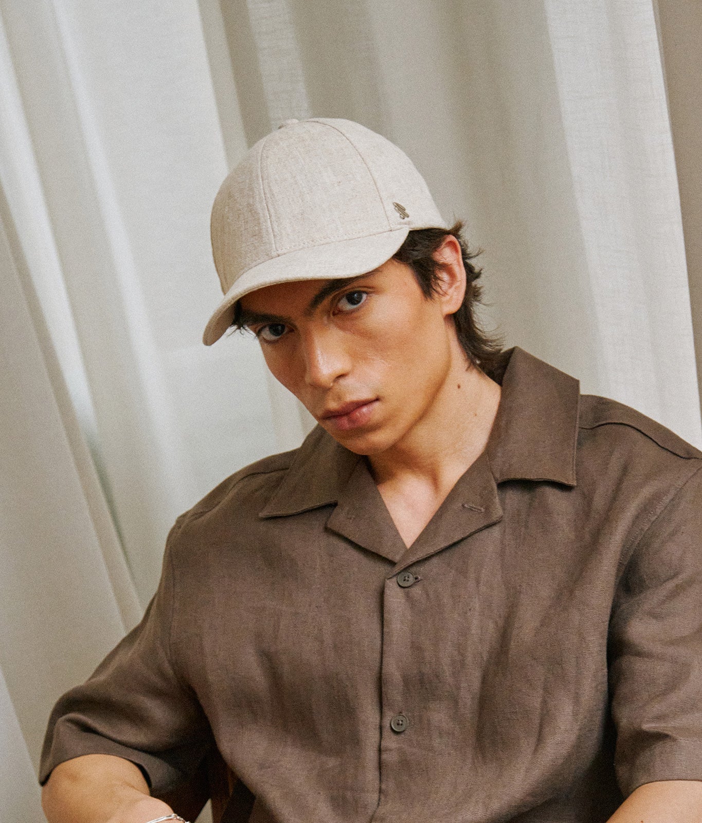 Stiksen │ 107 Linen Beige Baseball Cap