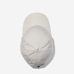 White Stone Ventile baseball cap top view showing crown construction and stitching details
