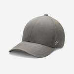 Taupe Ventile baseball cap angled front view showing curved brim and smooth fabric